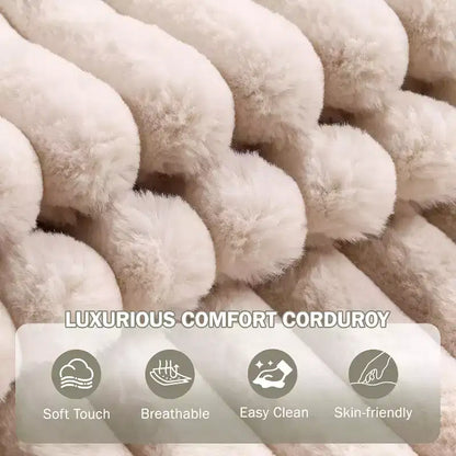 Chaise Longue Oversize da Interno con Contenitore, Divano Letto in Corduroy Imbottito Cloud con 3 Cuscini, Poltrona Letto Singola per la Casa