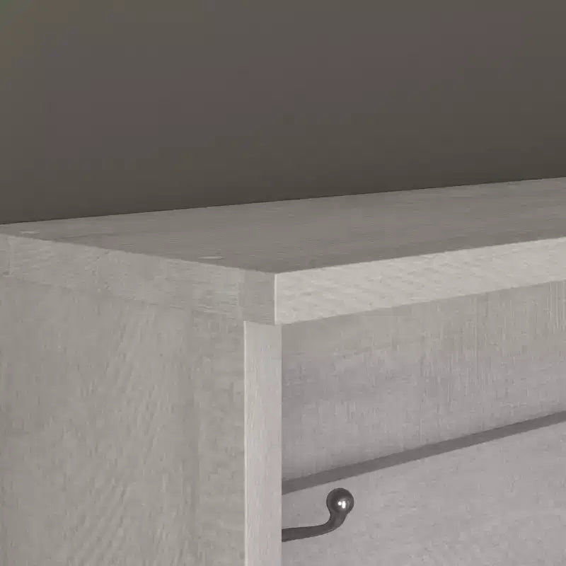 Appendiabiti da ingresso con panca, scarpiera e 4 ganci in metallo, rovere grigio