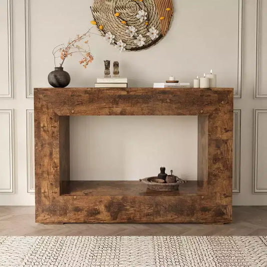 47 Farmhouse Narrow Entryway Console Table for Living Room, Hallway - Panipeachy