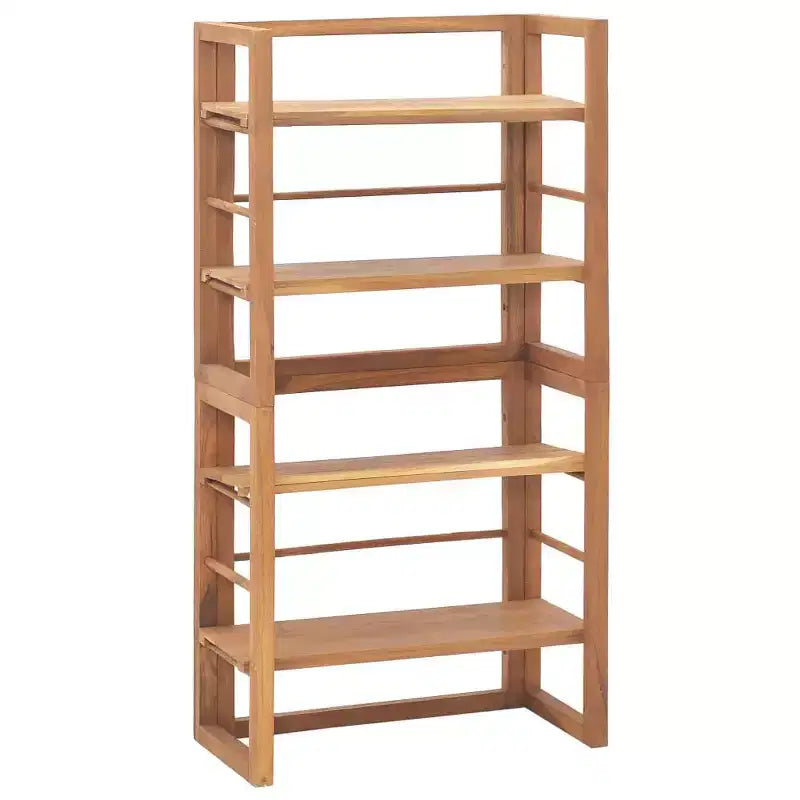 vidaXL Solid Wood Teak Shelving Unit Storage Cabinet Furniture - 47.2