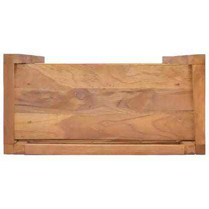 Scaffale in legno massello di teak con 4 ripiani regolabili