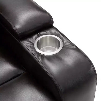 Poltrona Reclinabile Elettrica con Porta di Ricarica USB, Portabicchieri e Illuminazione Ambientale