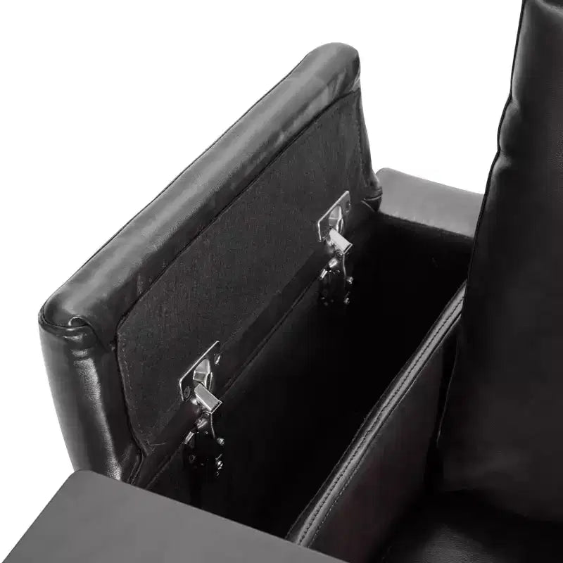 Poltrona Reclinabile Elettrica con Porta di Ricarica USB, Portabicchieri e Illuminazione Ambientale