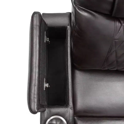 Poltrona Reclinabile Elettrica con Porta di Ricarica USB, Portabicchieri e Illuminazione Ambientale