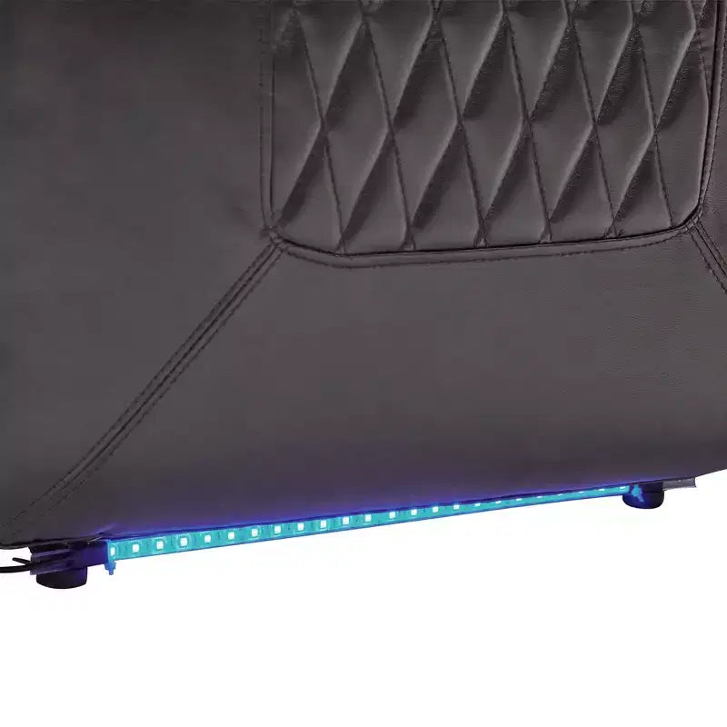 Poltrona Reclinabile Elettrica con Porta di Ricarica USB, Portabicchieri e Illuminazione Ambientale